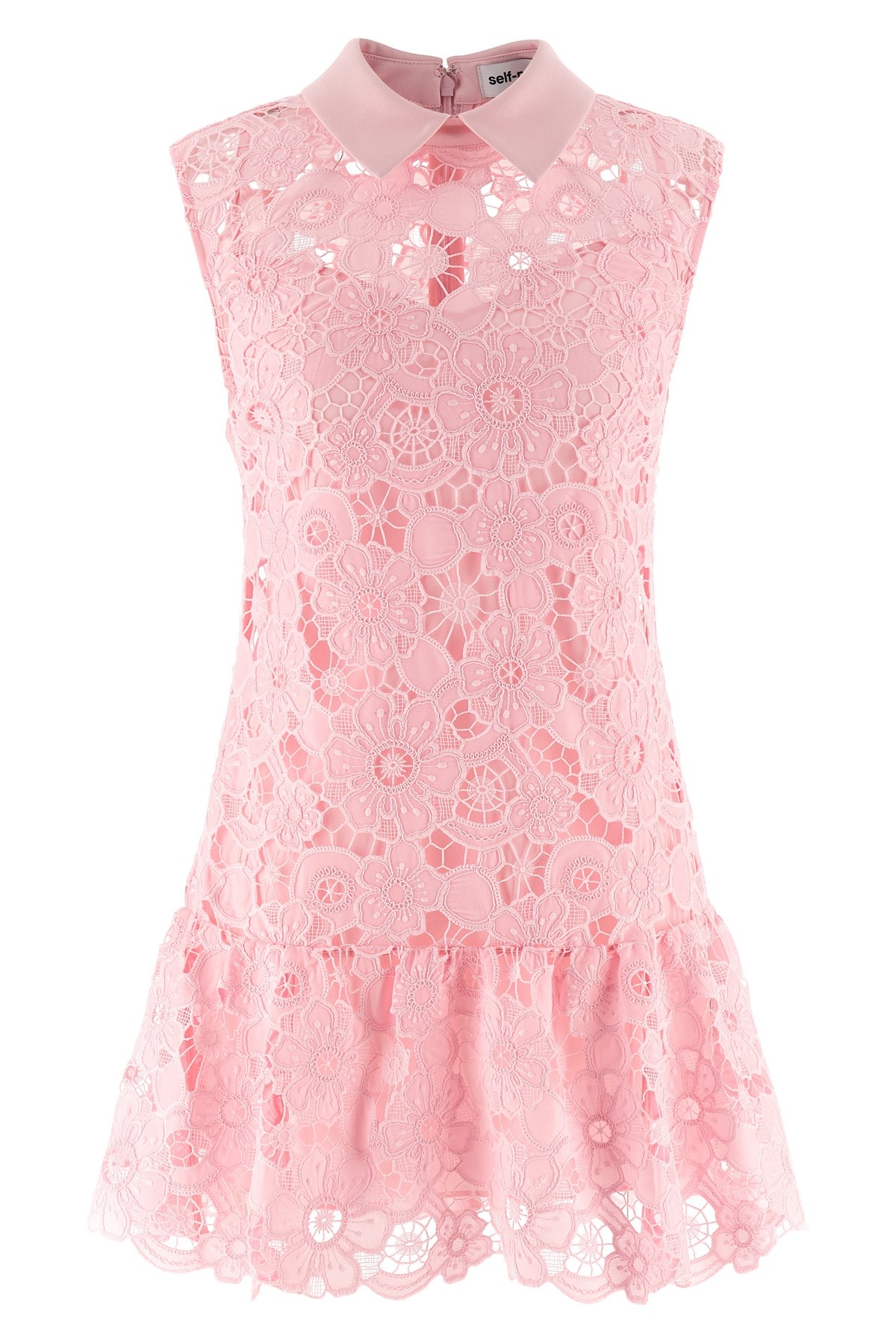 'Pink Lace Collared' Dress