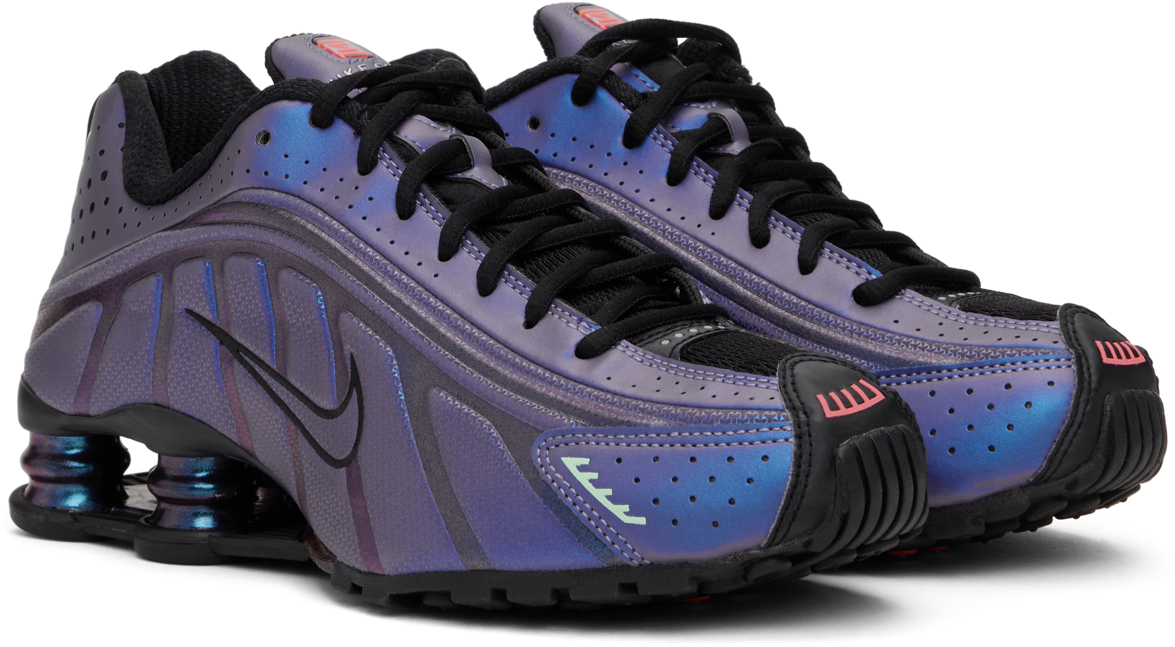Blue Shox R4 Sneakers