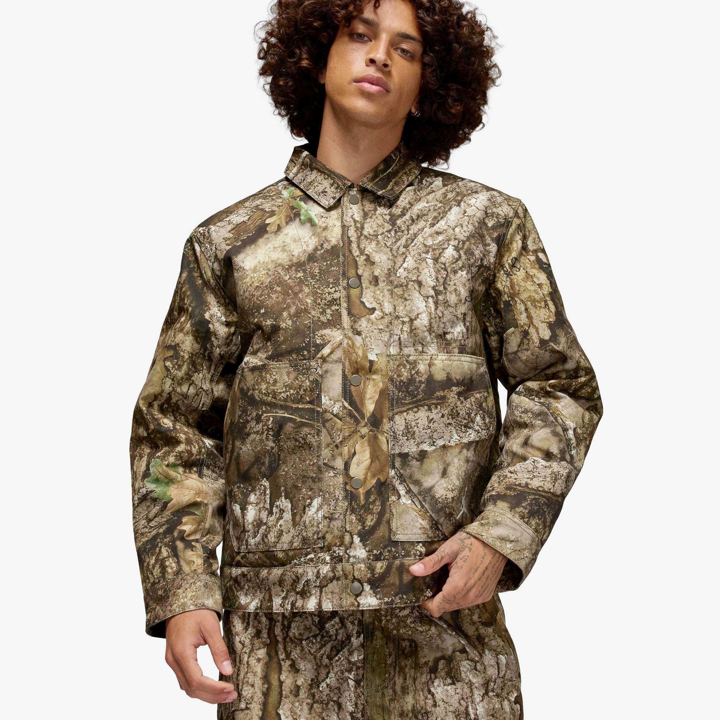 Jordan | Jordan Flight Chicago Realtree Jacket - MEDIUM OLIVE/SAIL - male