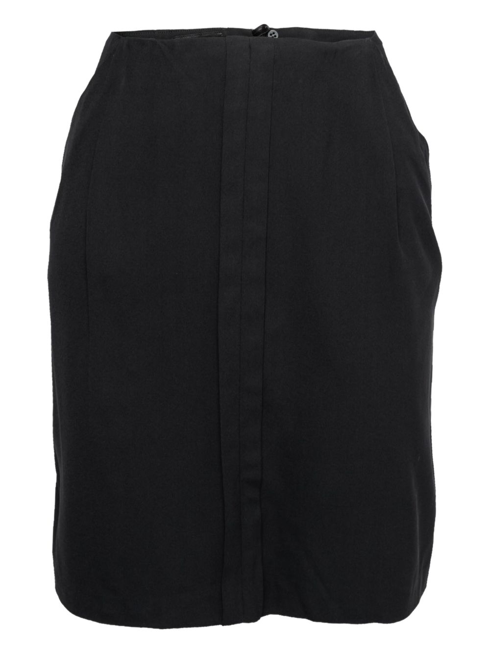 Seam-detail pencil skirt - Black