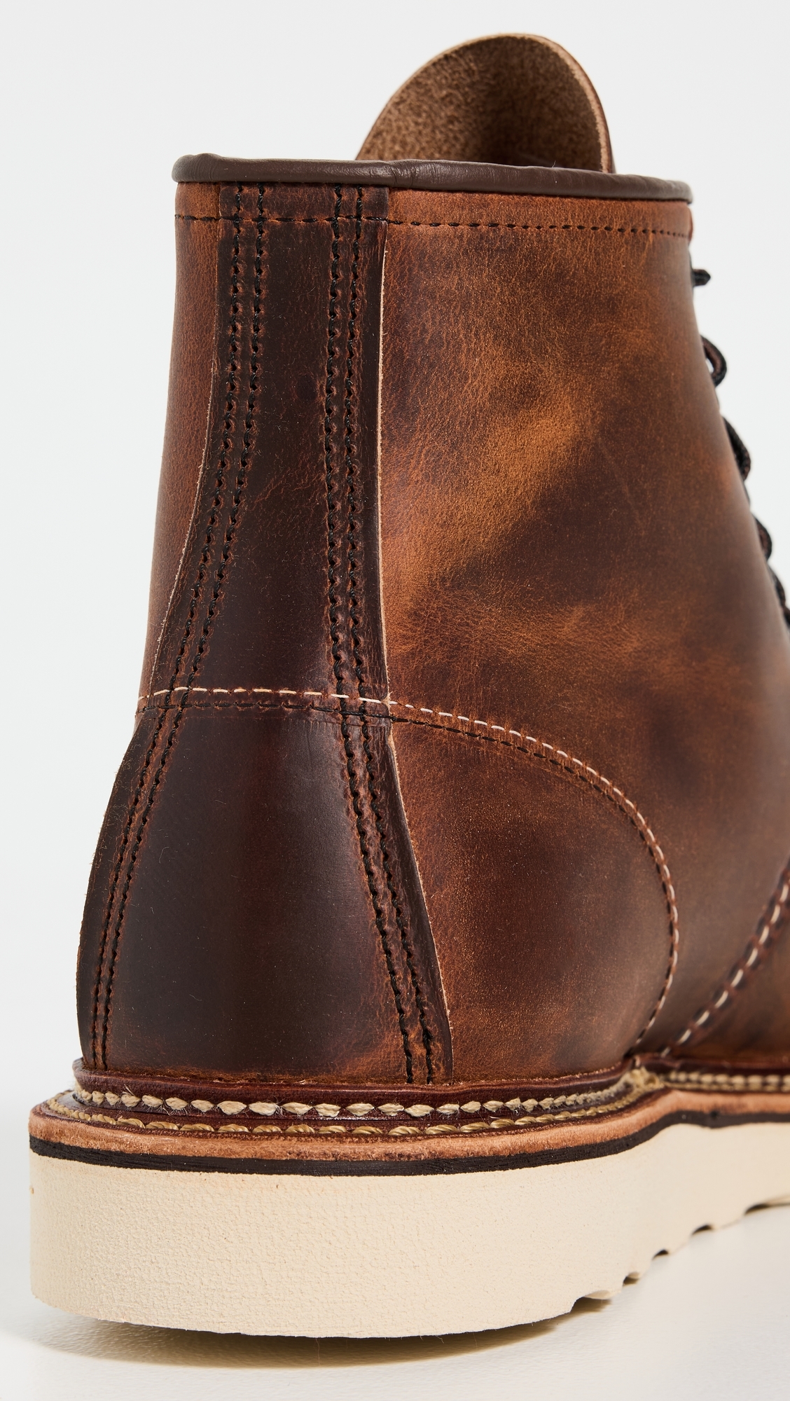 Classic Moc Rough and Tough Leather Boots 6 Copper Rough & Tough