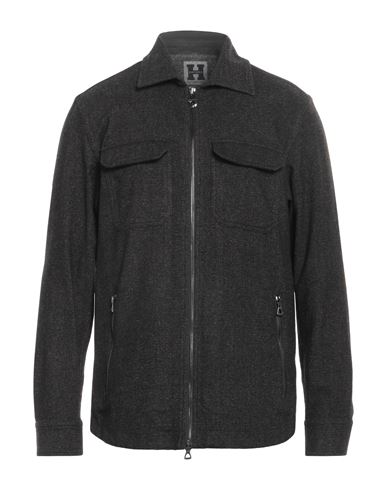 Man Shirt Charcoal Size L Wool, Nylon