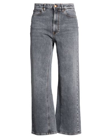 Woman Jeans Grey Size 27 Cotton, Elastane