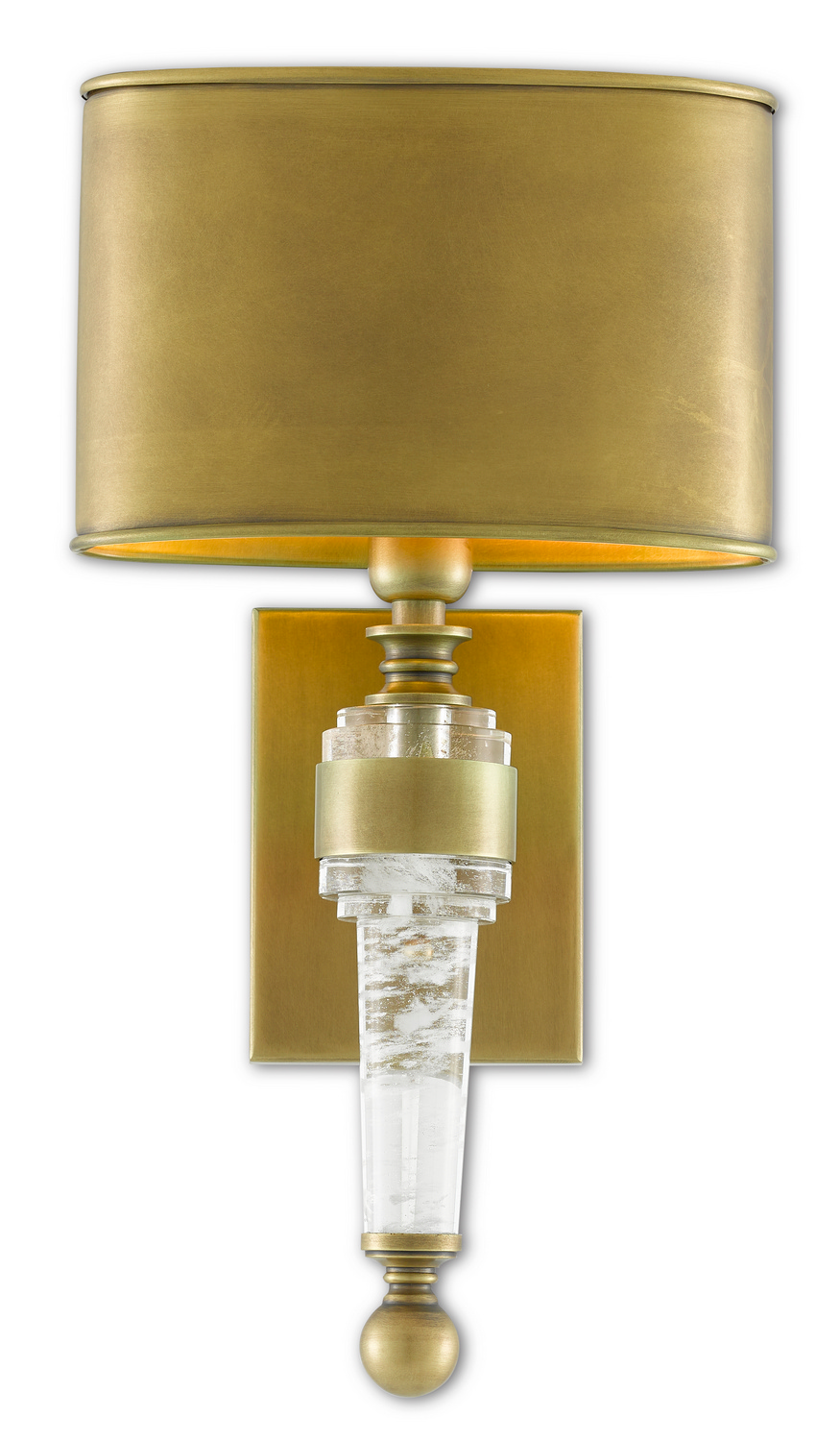 Antique Brass One Light Wall Sconce from the Lindau Collection
