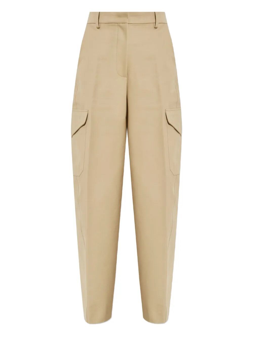 Cotton And Wool Cocoon Trousers With Pockets