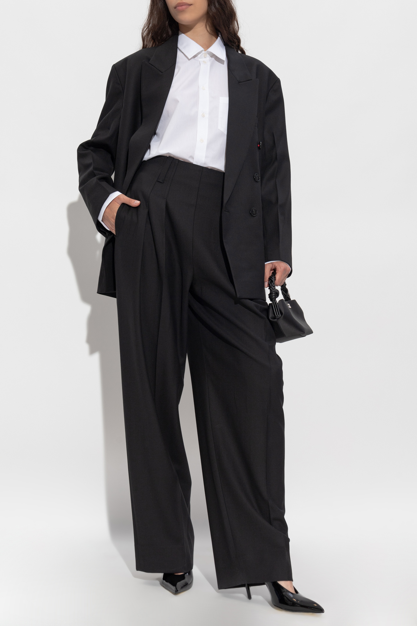 Double-breasted Blazer, Women's, Black