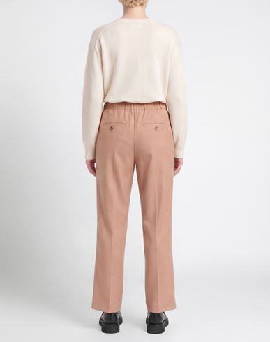 Woman Pants Sand Size 10 Virgin Wool, Elastane