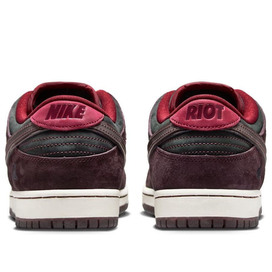 X Riot Skateshop SB Dunk Low 'Mahogany Dark Beetroot'