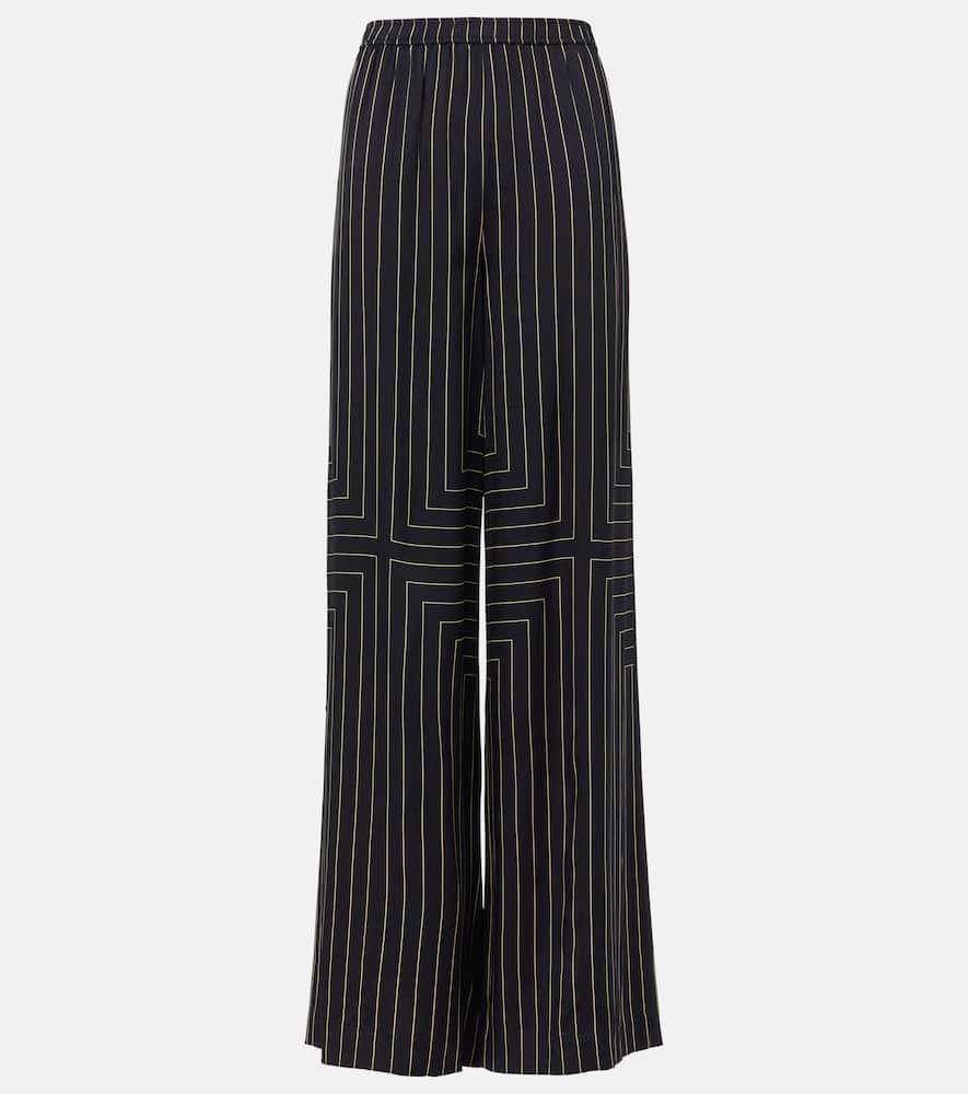 Hulin silk-blend wide-leg pants