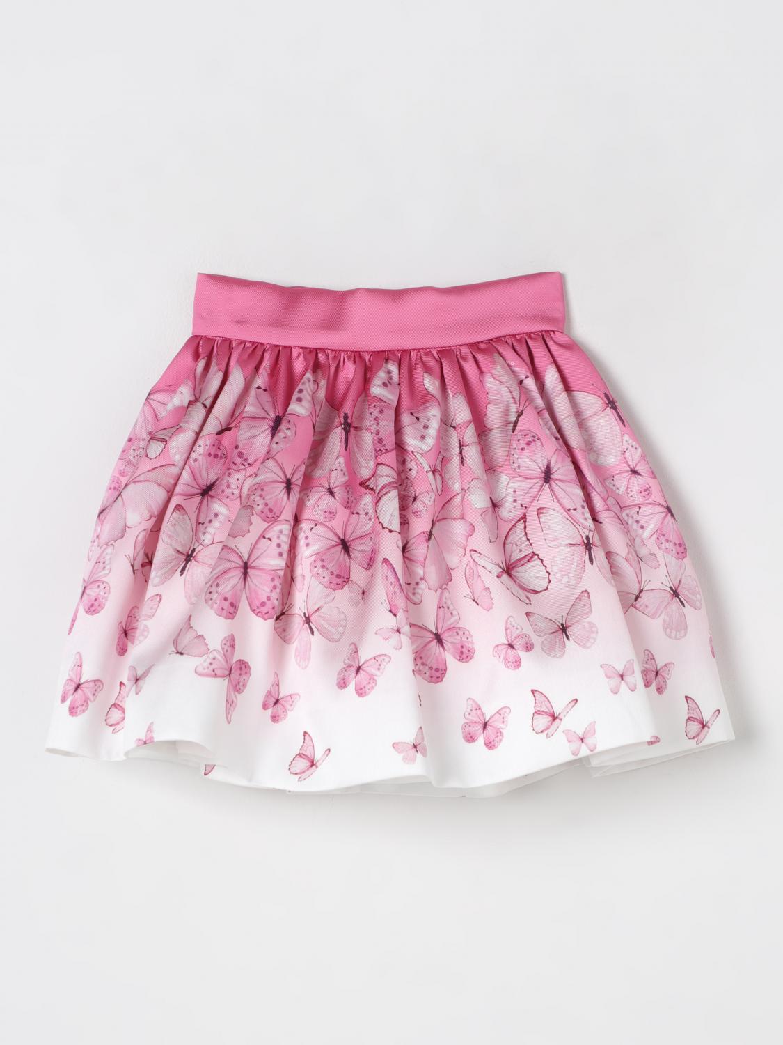 Butterfly-print skirt - Pink