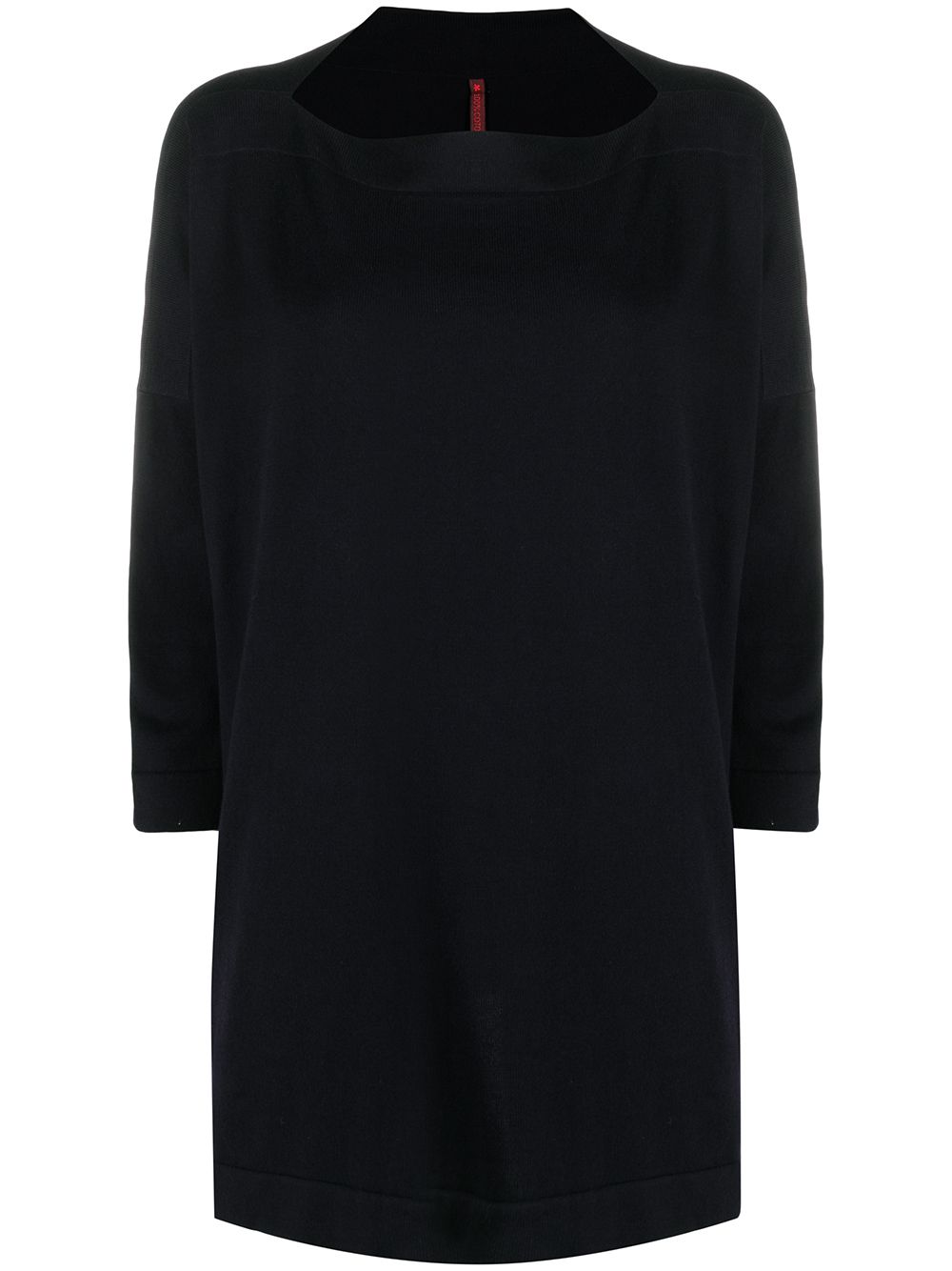 Boat neck knit jumper - Blue