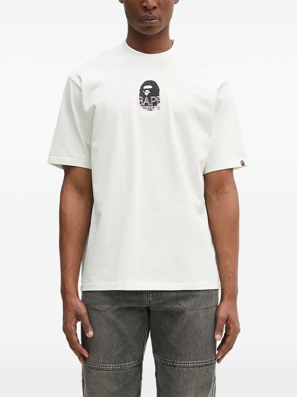 Ape Head-print T-shirt - Neutrals
