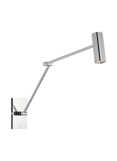Polished Nickel LED Wall Sconce from the Ponte Collection