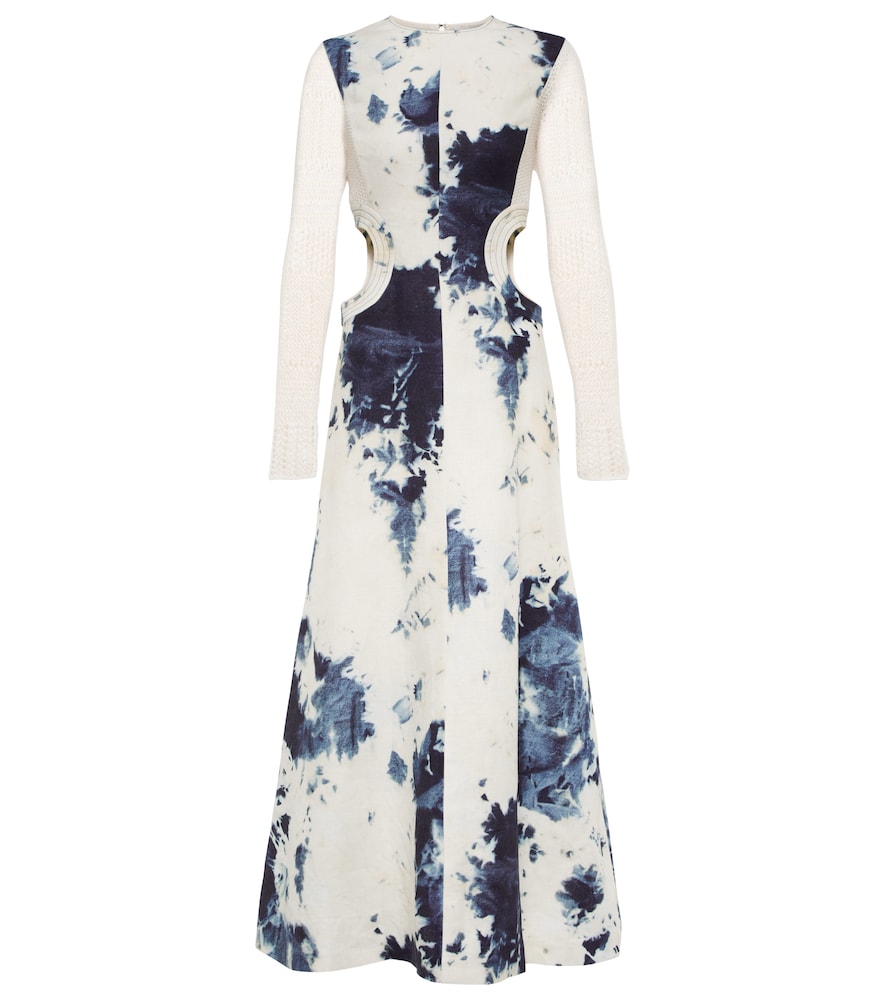 Exclusive to Mytheresa - Tie-dye cutout midi dress