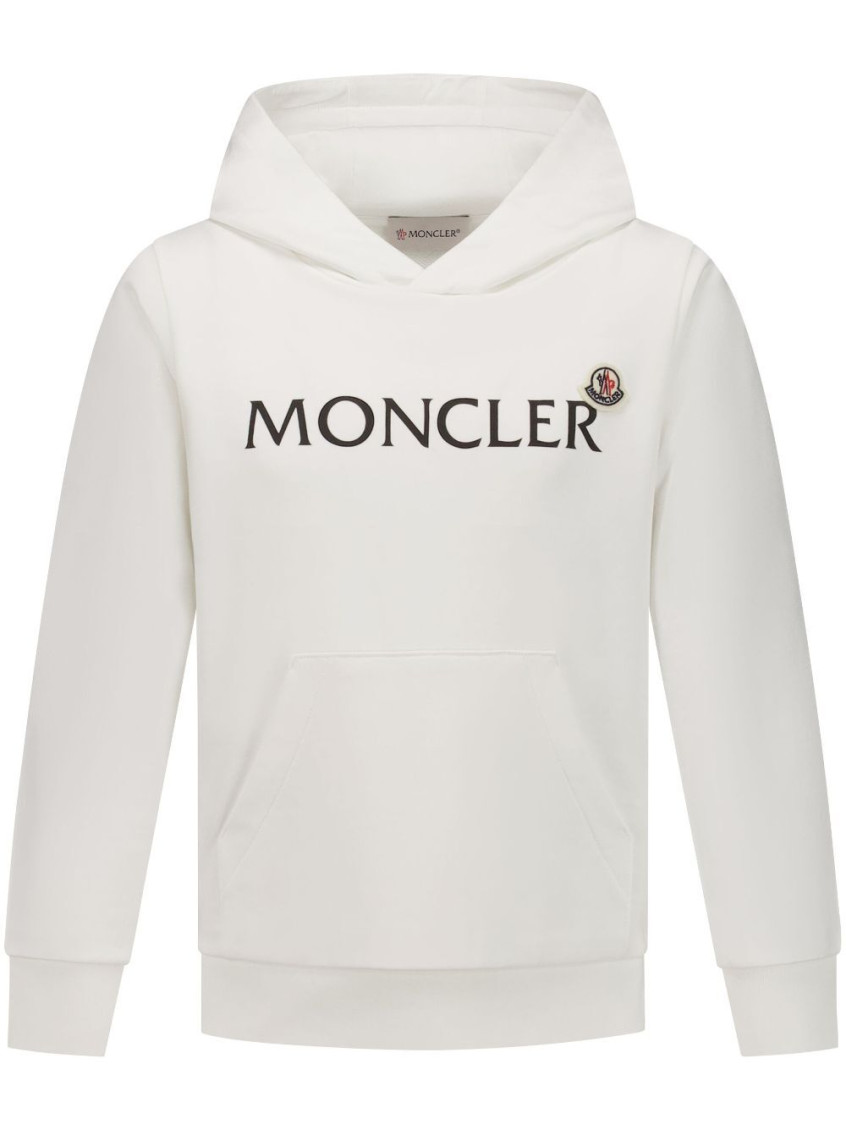 Boy White Logo Hoodie