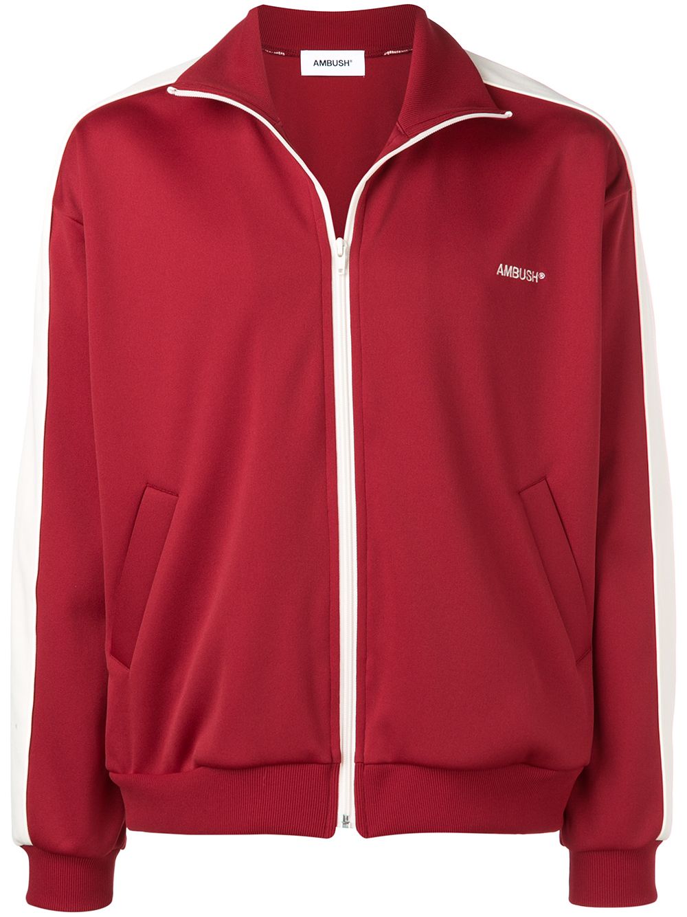 Side-stripe track jacket - Red