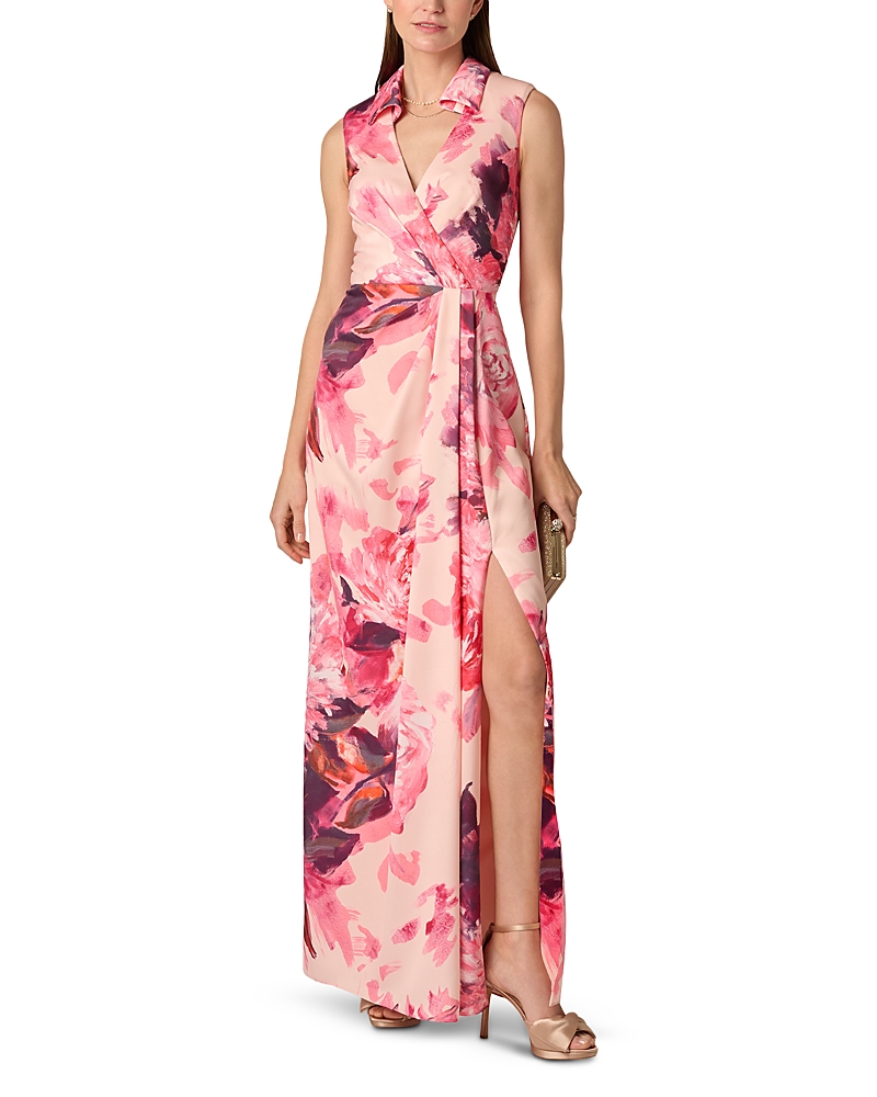 Pleated Satin Dress