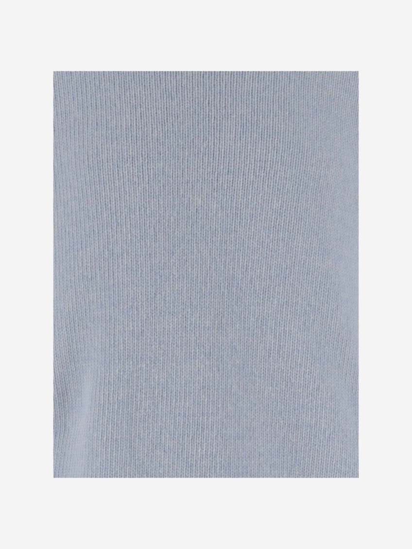 Logo-intarsia jumper - Blue