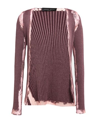 Woman Cardigan Mauve Size S Cotton, Polyester