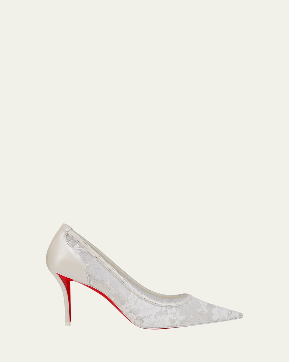 80mm Miss Z Floral Mesh Pumps