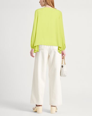 Woman Top Lime green Size 8 Polyester