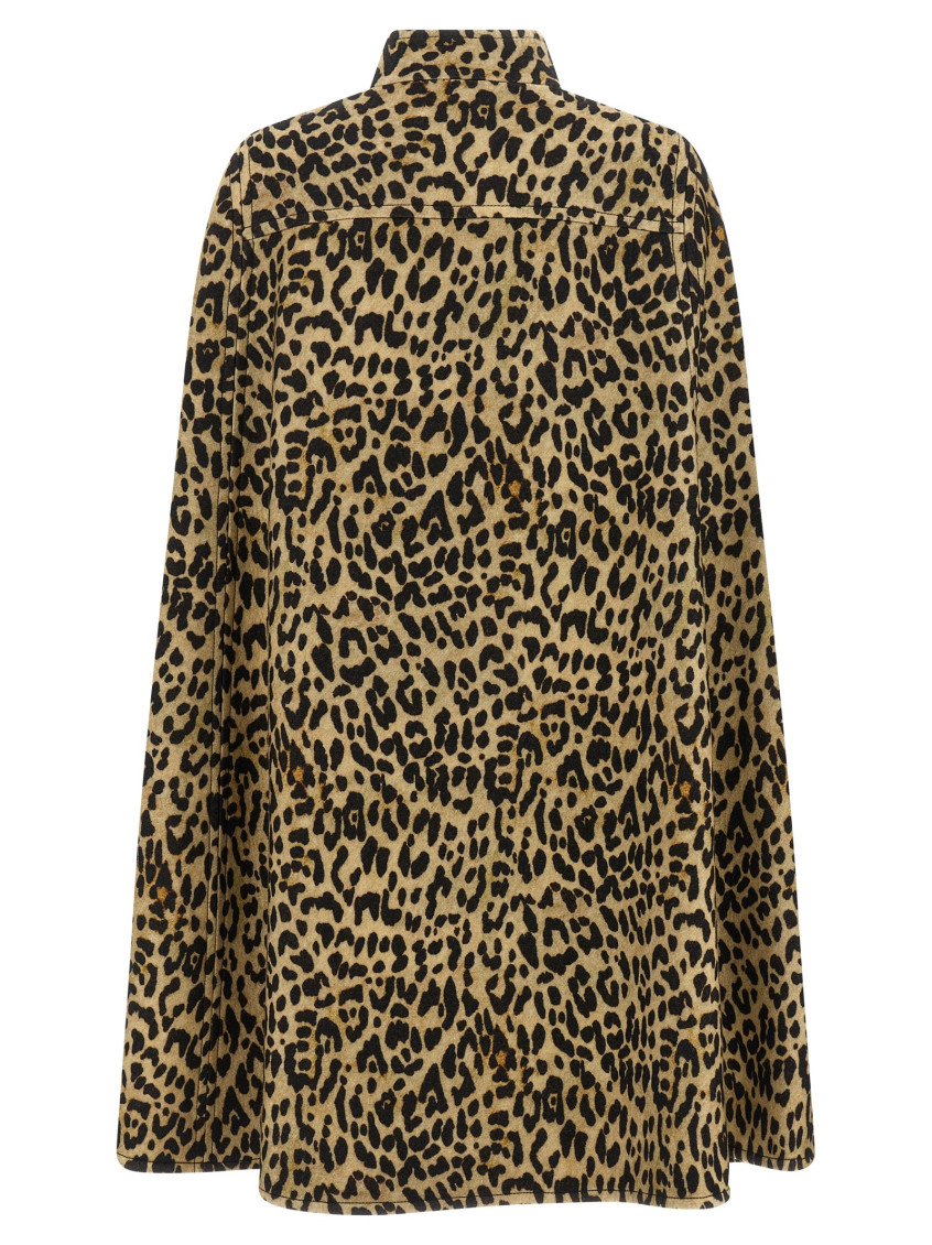 Cape In Animalier Cloth Capes Brown