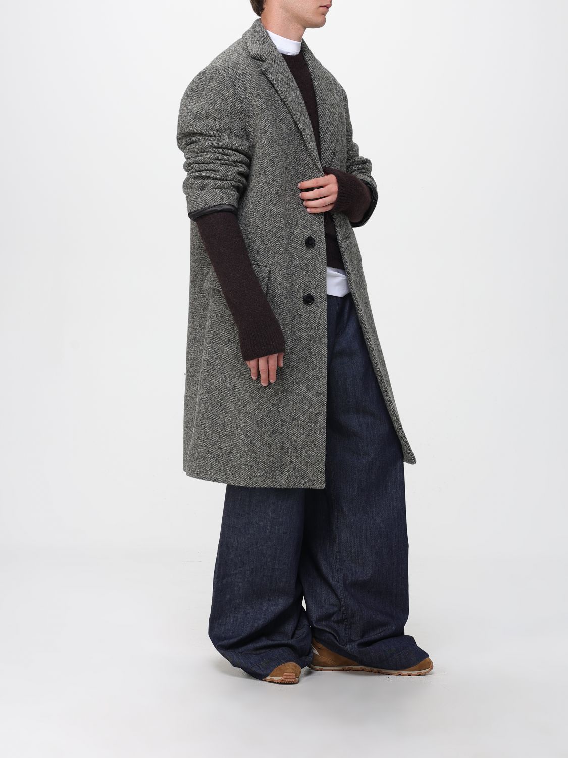 Coat Men color Grey