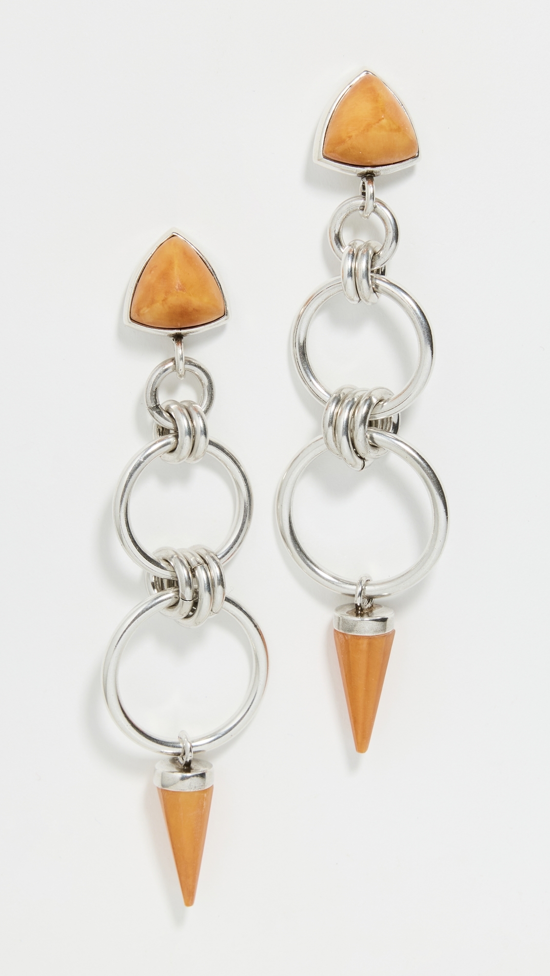 Isabel Marant Long Earrings Natural/Silver One Size