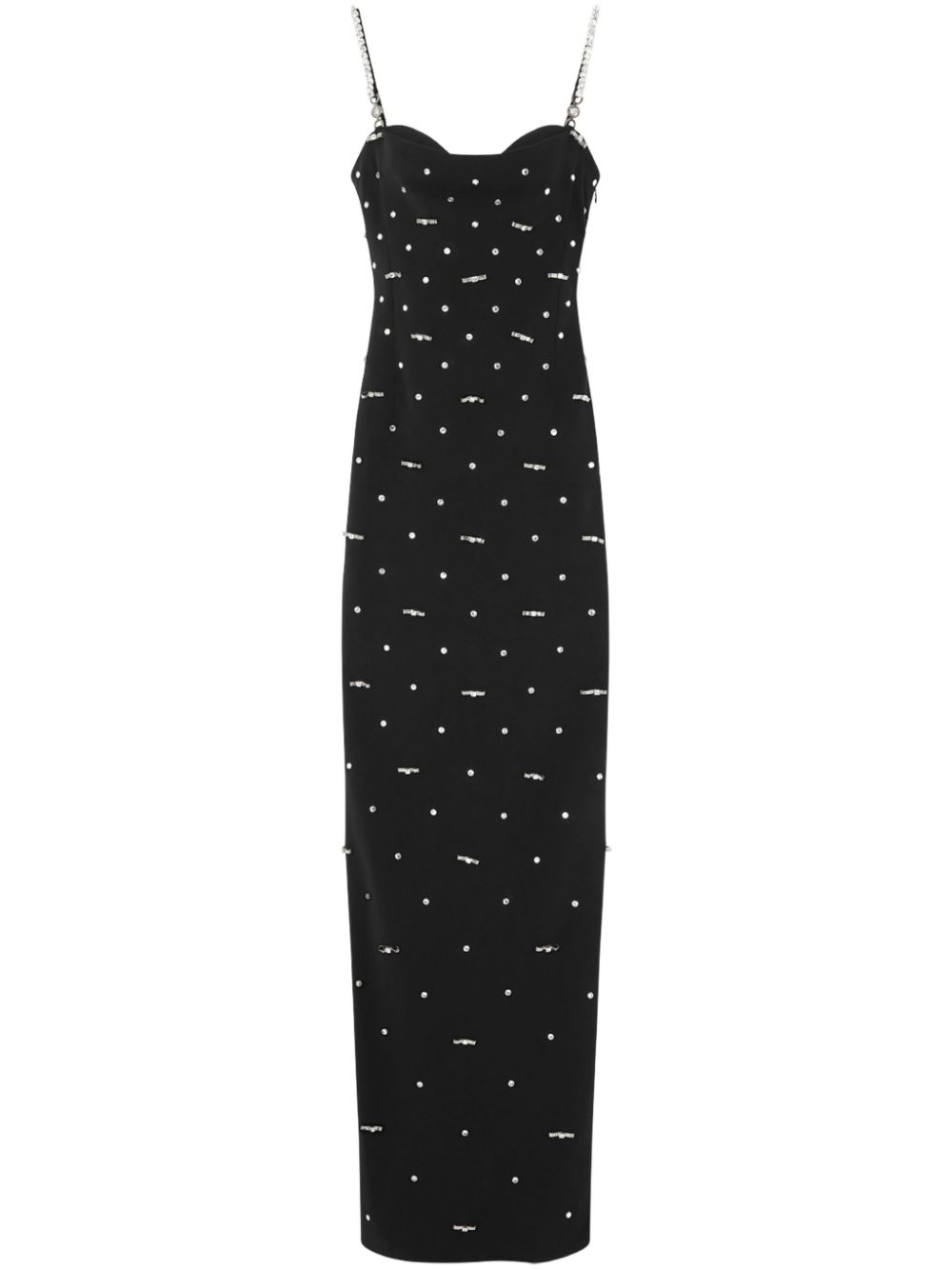 Crystal-embellished gown - Black