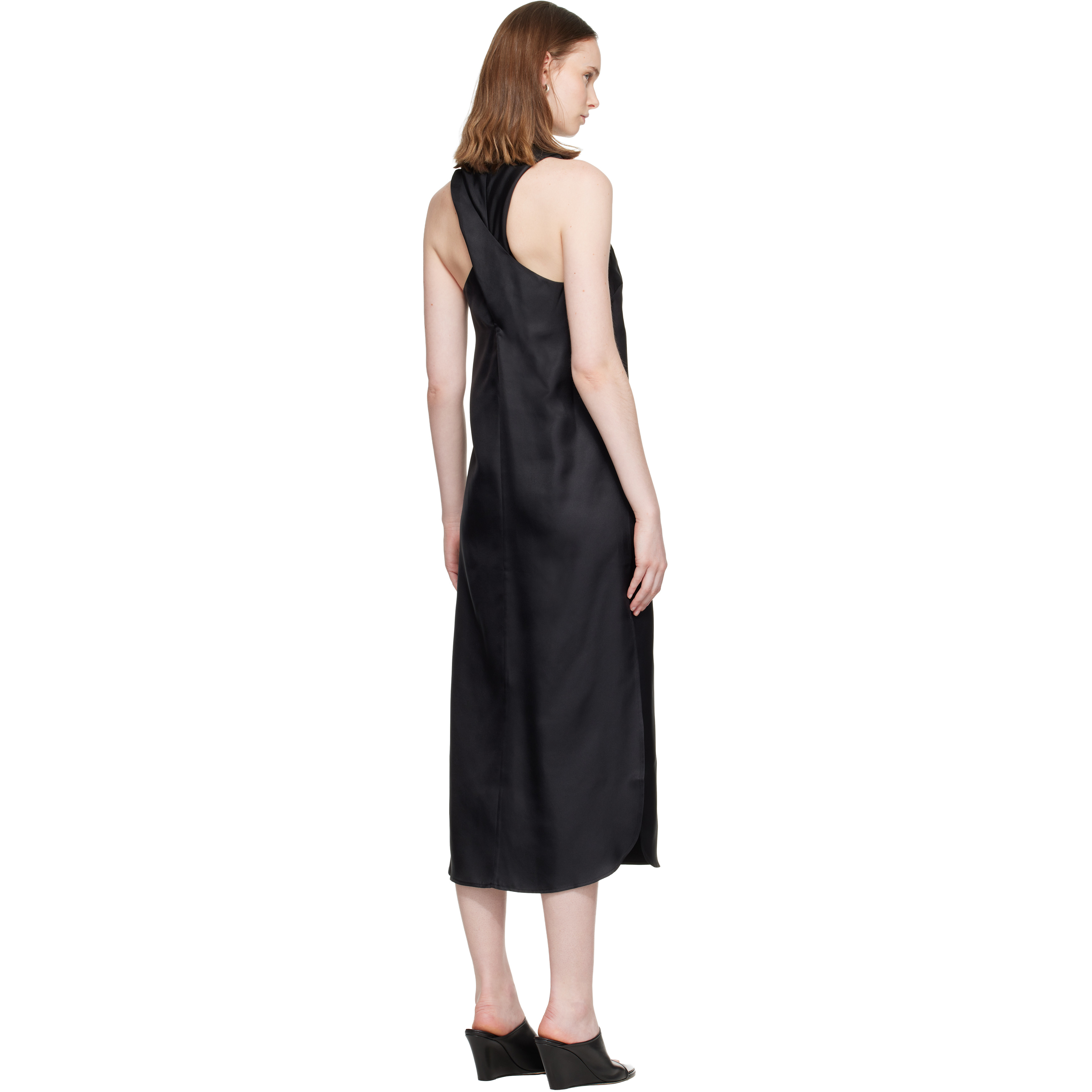 Black Paloma Silk Maxi Dress