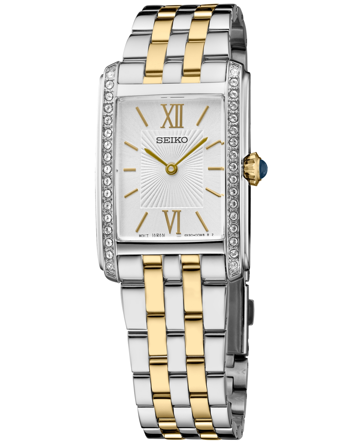 Women's Two-Tone Stainless Steel Bracelet Watch 23mm x 33mm - Silver