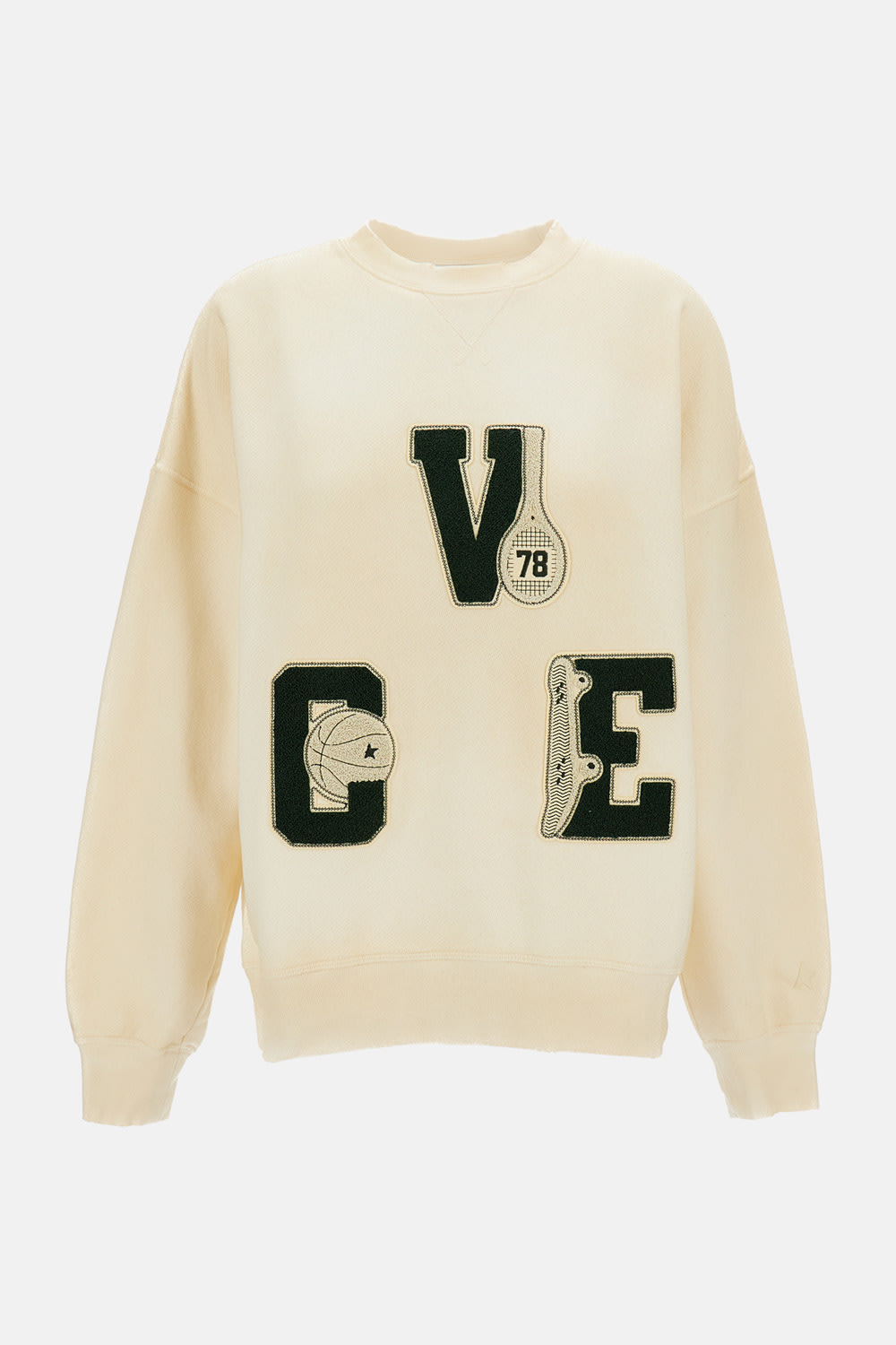 Off White Crew Neck Sweatshirt