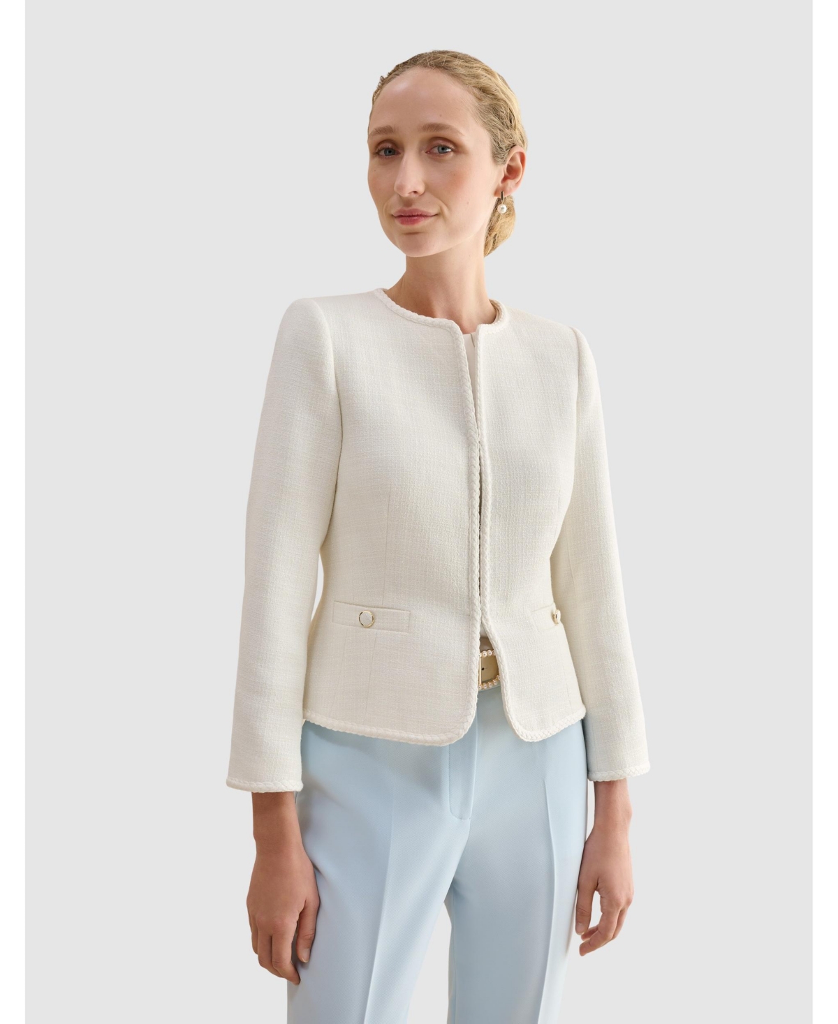 Women's Otillia Textured Jacket - Ivory