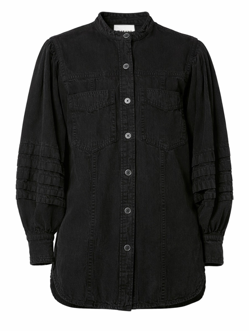 Black Regular Solid Shirt