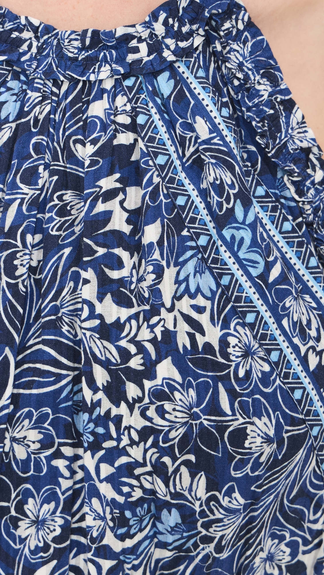 Printed Delia Dress Navy Floral