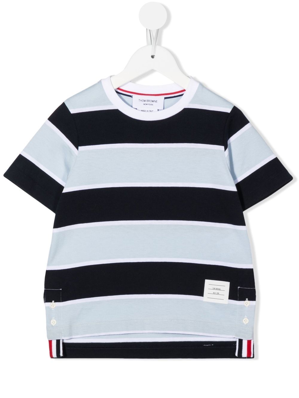 Striped short-sleeved T-shirt - Blue