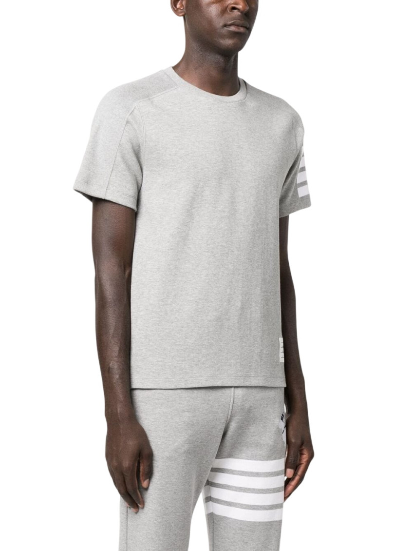 -4 Bar T Shirt Grigio-Uomo