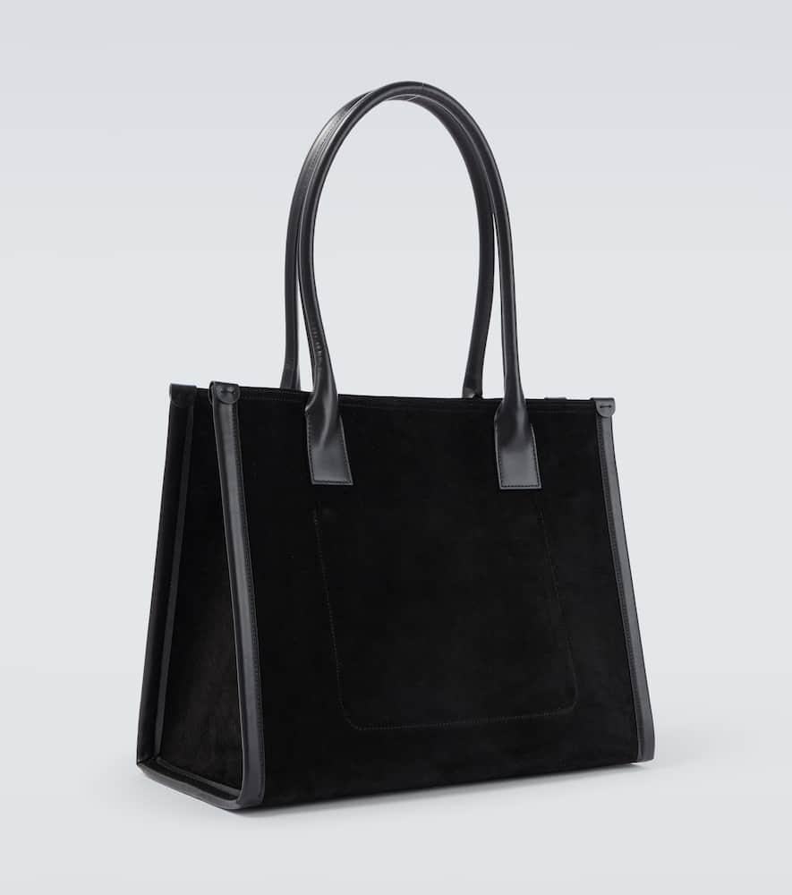 By My Side suede tote bag