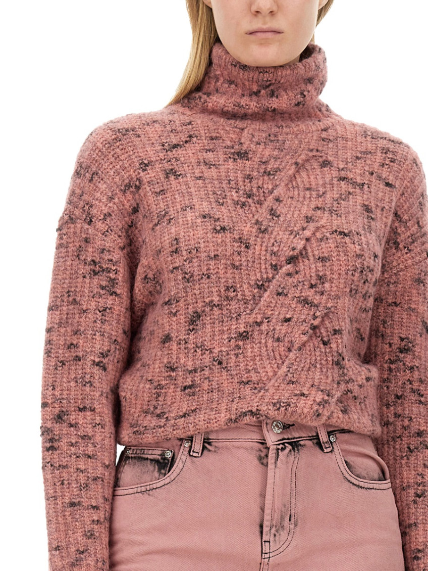 Moschino - textured ribbed turtleneck knitwear