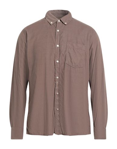 Officine Générale Man Shirt Taupe Size XXL Cotton, Lyocell