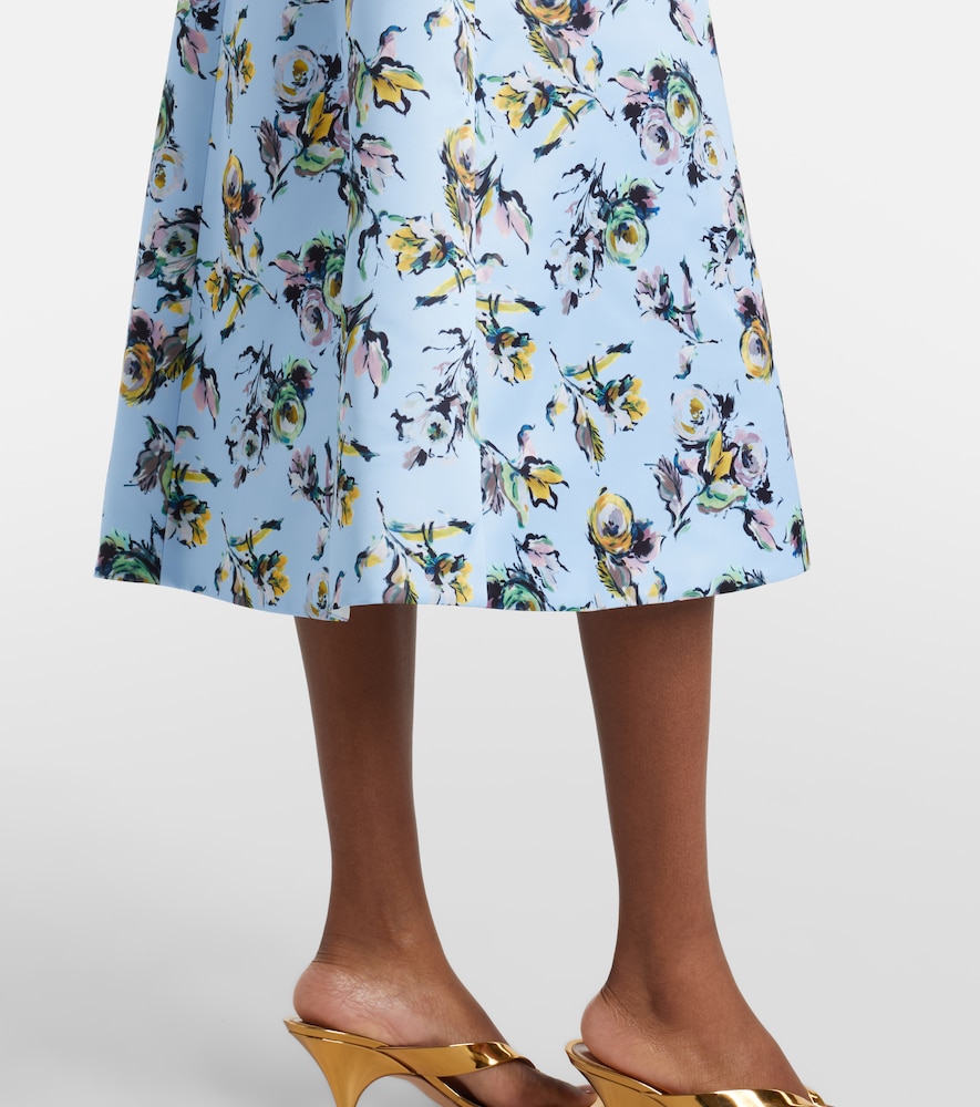 Abella floral satin cocktail dress