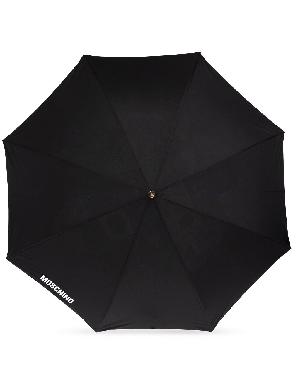 Logo-print umbrella - Black