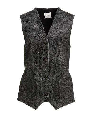 Chocolat Woman Tailored Vest Charcoal Size 2 Viscose