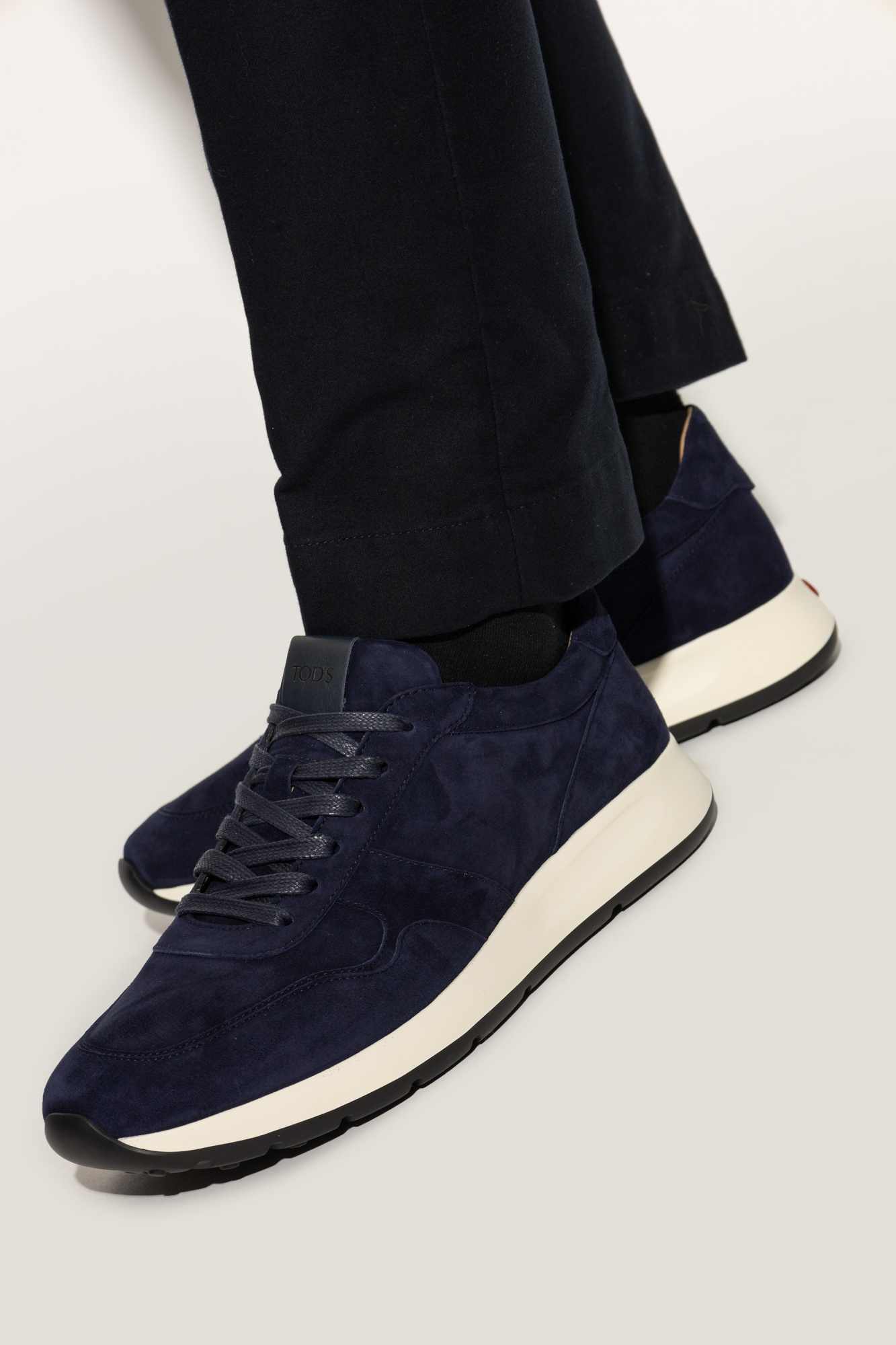 Suede Sneakers, Men's, Navy Blue