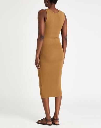 Woman Midi dress Camel Size ONESIZE Viscose, Acrylic, Elastane