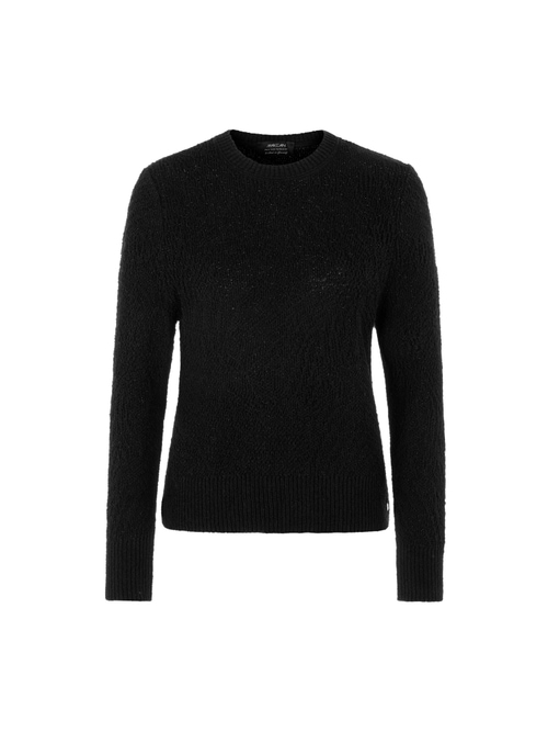 Marc Cain ‘Knitted in Germany’ jacquard jumper, black, 34 N