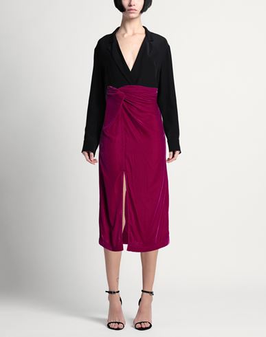 Woman Midi skirt Purple Size 4 Polyester