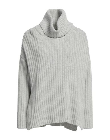 Woman Turtleneck Grey Size M Wool, Viscose, Polyamide, Cashmere