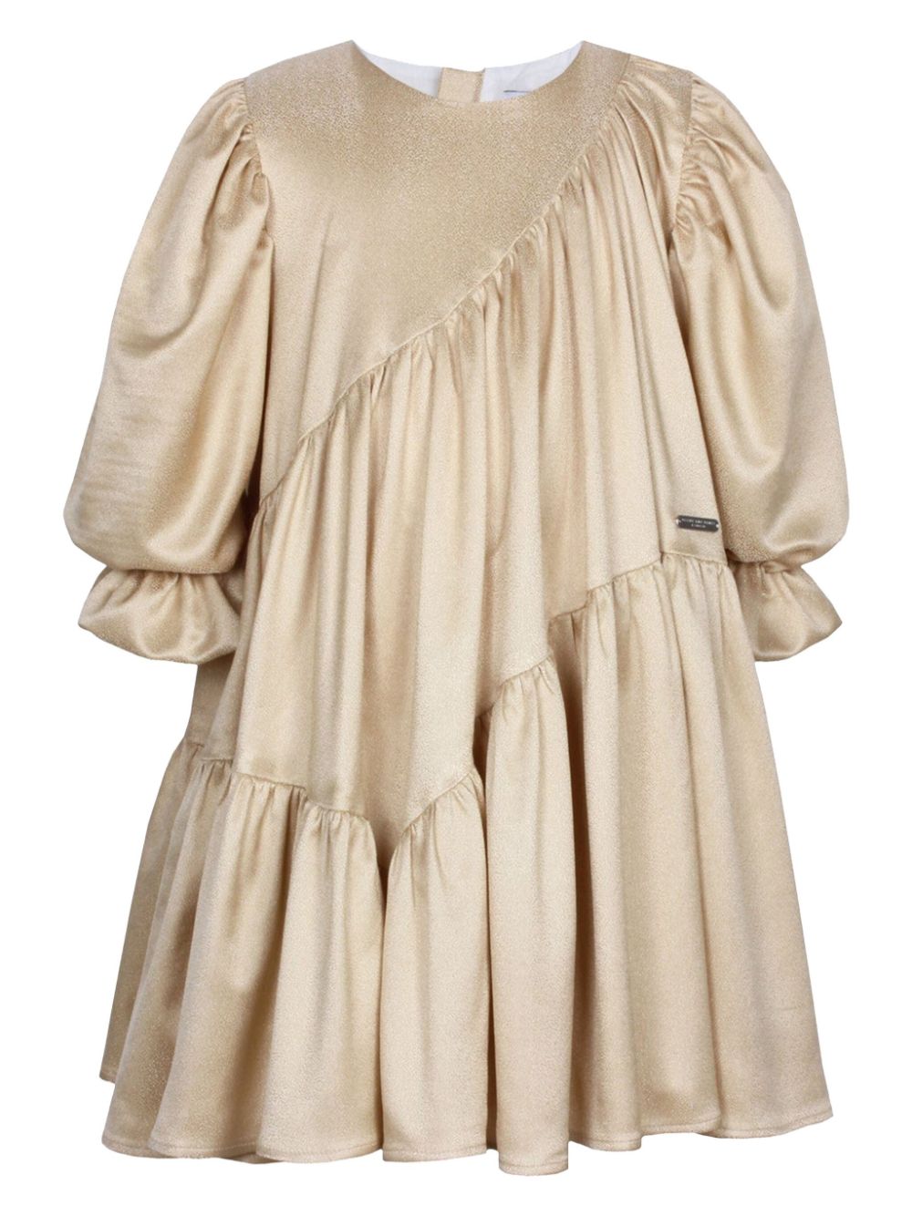 Ruffled dress - Gold