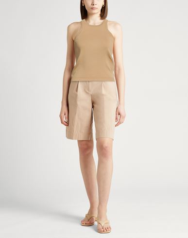 Woman Top Beige Size M Cotton